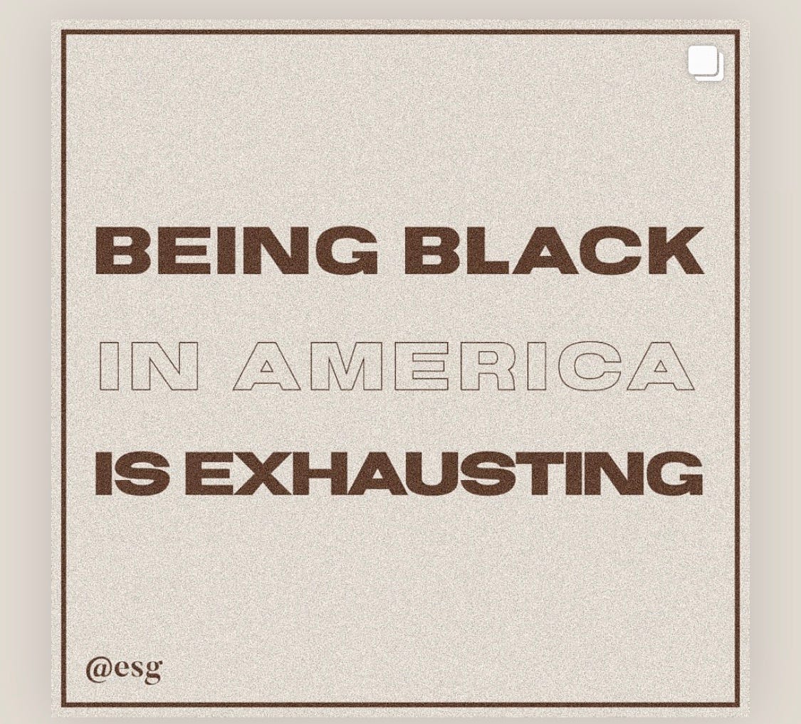 Being black in America is exhausting. | by Authentically Dee | Medium